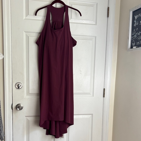 NEW Breezeful Racerback Side Pocket High Low Flowy Midi Quick Dry Casual Dress - Picture 2 of 15